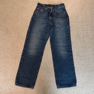 Levi's Dark Blue Straight Leg Jeans